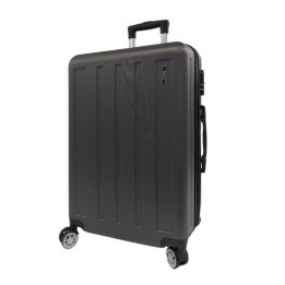 Bavy Cestovní kufr skořepinový 24" Stripes Dark grey