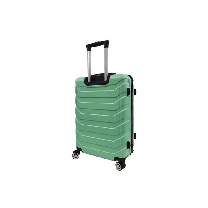 Bavy Cestovní kufr skořepinový 24" Ribs Light green