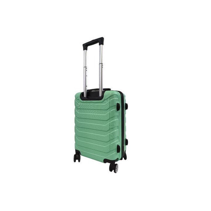 Bavy Cestovní kufr skořepinový 20" Ribs Light green