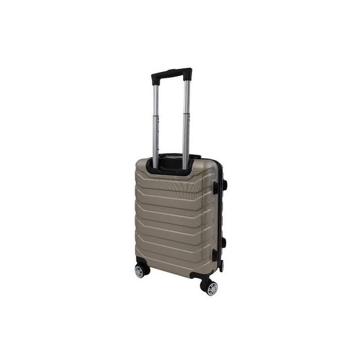 Bavy Cestovní kufr skořepinový 20" Ribs Gold beige