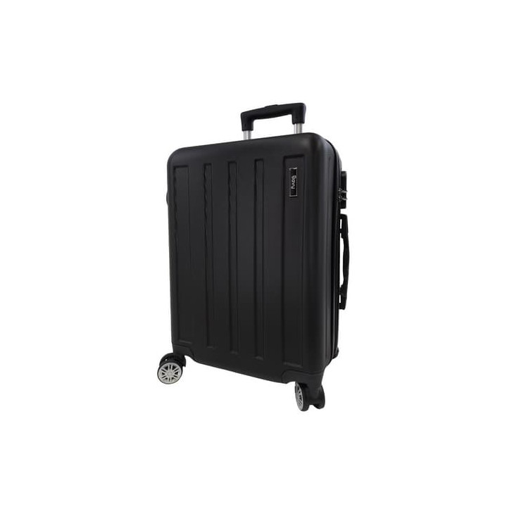 Bavy Cestovní kufr skořepinový 20" Stripes Black