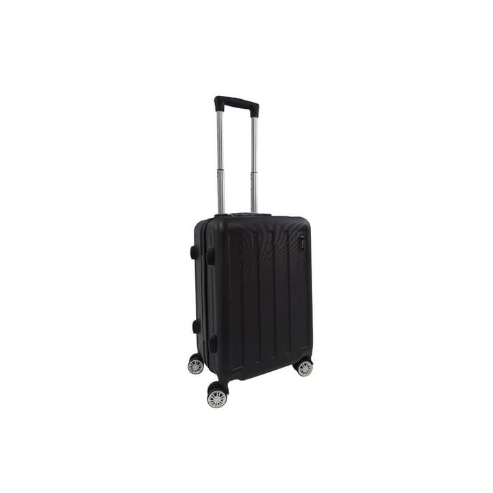 Bavy Cestovní kufr skořepinový 20" Stripes Black