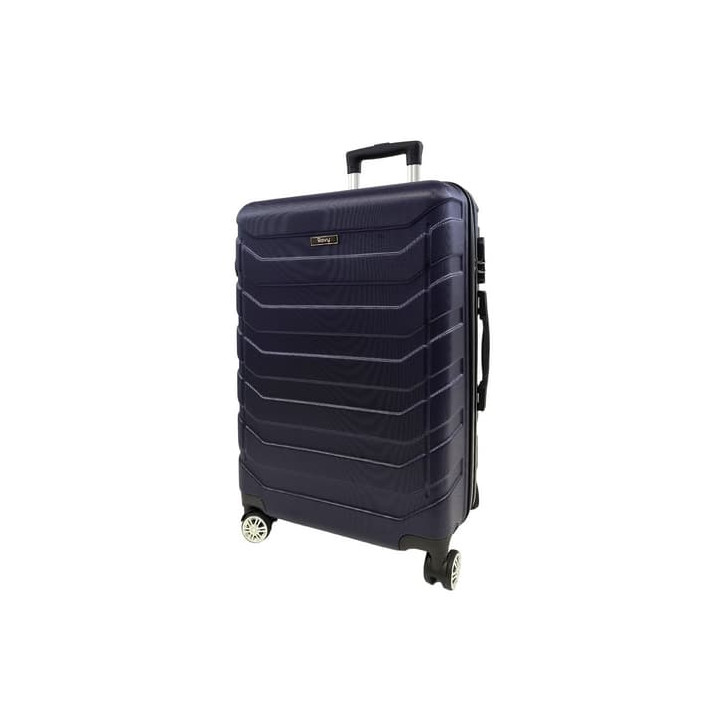 Bavy Cestovní kufr skořepinový 24" Ribs Navy