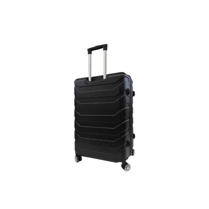 Bavy Cestovní kufr skořepinový 28" Ribs Black