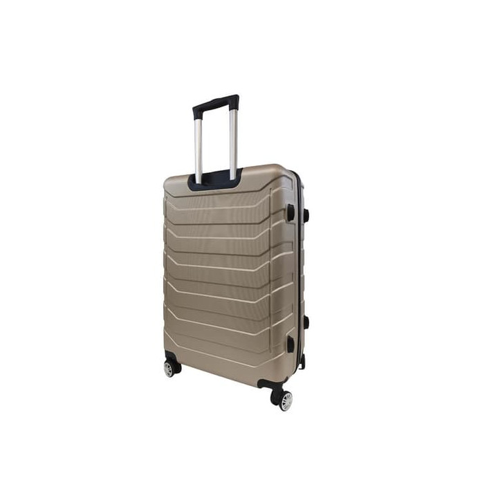 Bavy Cestovní kufr skořepinový 28" Ribs Gold beige