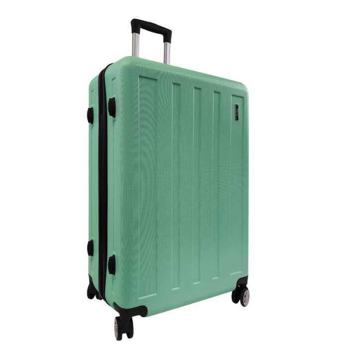 Bavy Cestovní kufr skořepinový 28" Stripes Light green