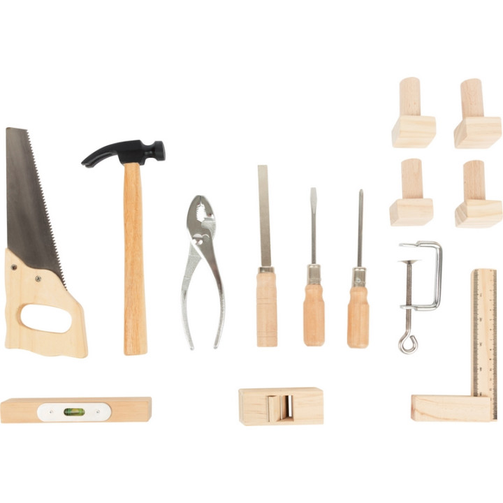 Small Foot Dětský ponk modrý s příslušenstvím
