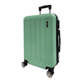 Bavy Cestovní kufr skořepinový 20" Stripes Light green