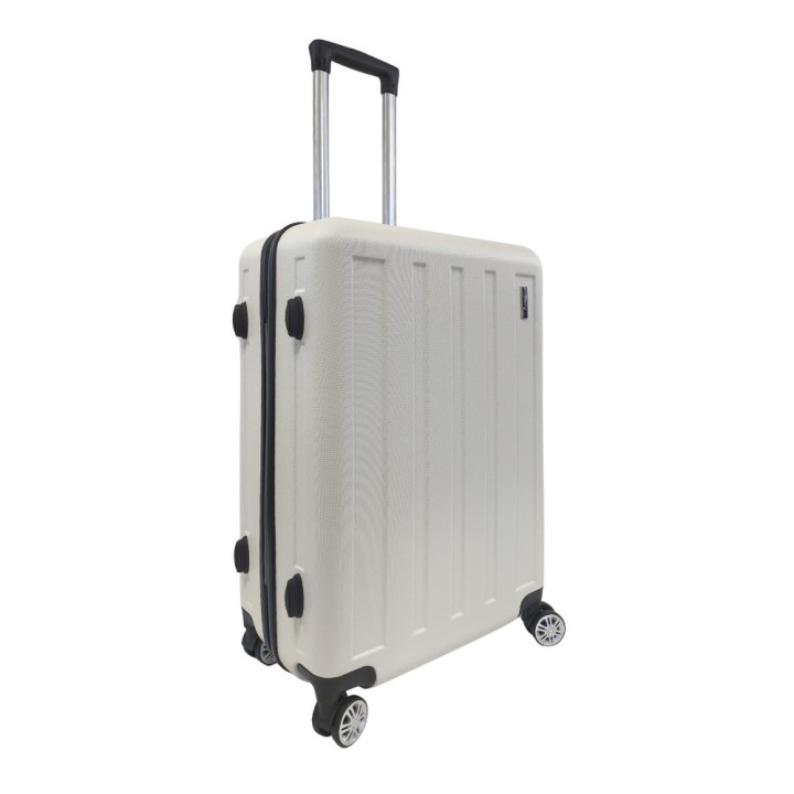 Bavy Cestovní kufr skořepinový 24" Stripes White