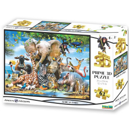 HM Studio Puzzle 3D Afrika úsměv 63 dílků