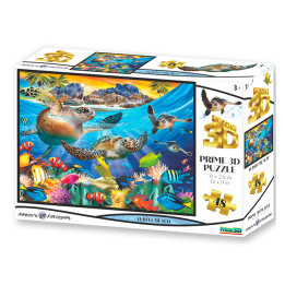HM Studio Puzzle 3D Želva 48 dílků