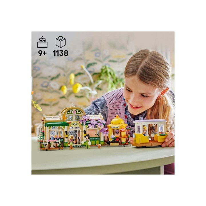 LEGO® Friends 42671 Kavárna plná rostlin a květinářství
