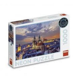 Puzzle Pohled na Hradčany 1000 dílků neon