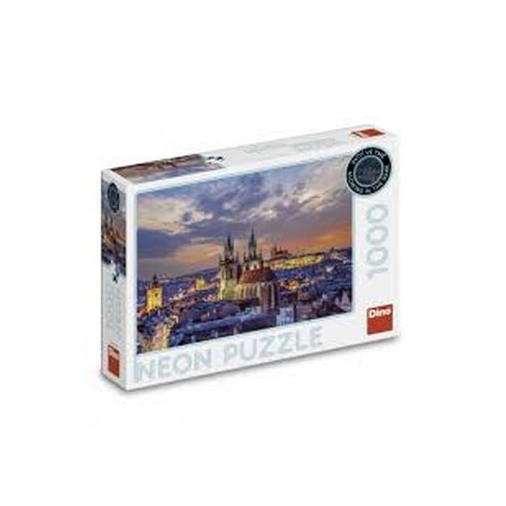 Puzzle Pohled na Hradčany 1000 dílků neon