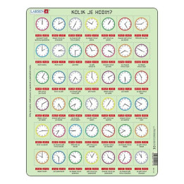 Puzzle Kolik je hodin? 42 dílků