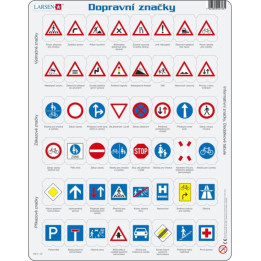 Puzzle Dopravní značky 48 dílků