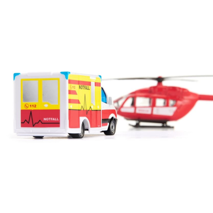 SIKU Super - Ambulance a vrtulník, set