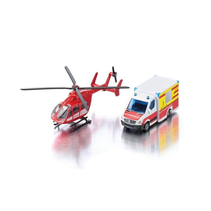 SIKU Super - Ambulance a vrtulník, set