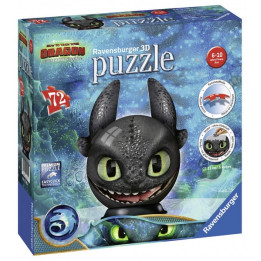 Puzzle-Ball Jak vycvičit draka 3: Bezzubka 72 dílků