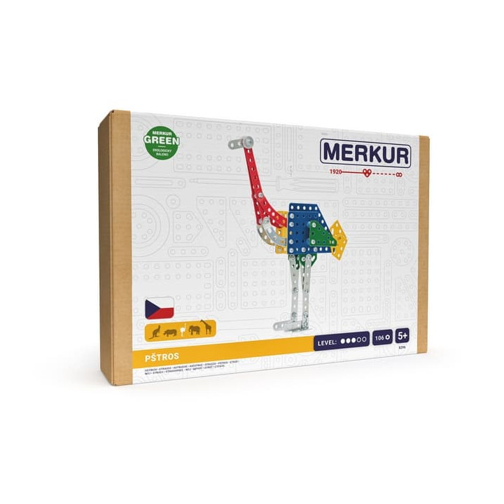 Merkur - ZOO - Pštros, 106 dílků