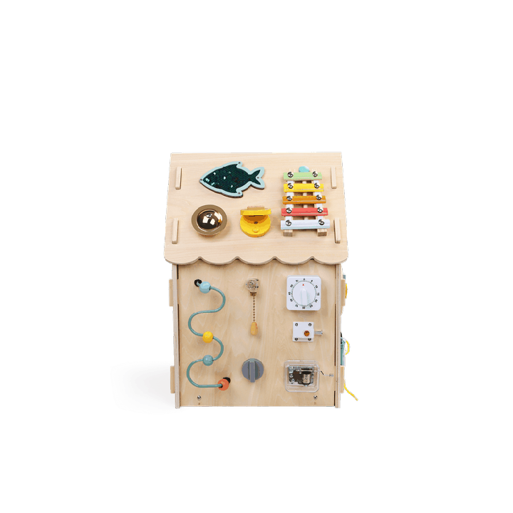 2Kids Toys Activity board Domeček přírodní