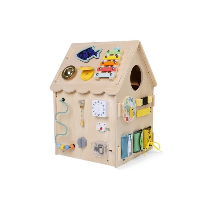 2Kids Toys Activity board Domeček přírodní