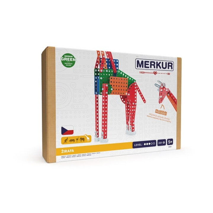 Merkur - ZOO - Žirafa, 231 dílků