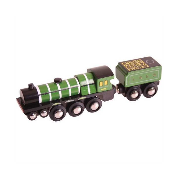 Bigjigs Rail Dřevěná replika lokomotiva Flying Scotsman