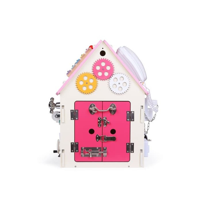 2Kids Toys Activity board Domeček růžový