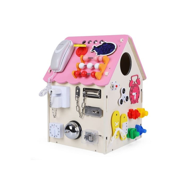 2Kids Toys Activity board Domeček růžový