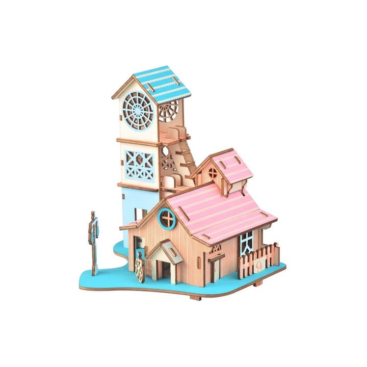 Woodcraft Dřevěné 3D puzzle Vila u řeky
