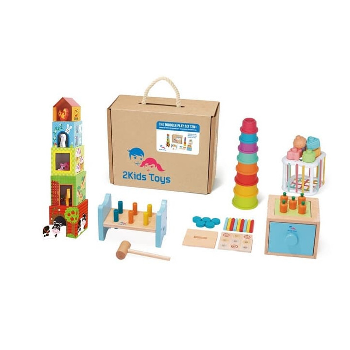 2Kids Toys Dárkový set hraček pro nejmenší 12m+