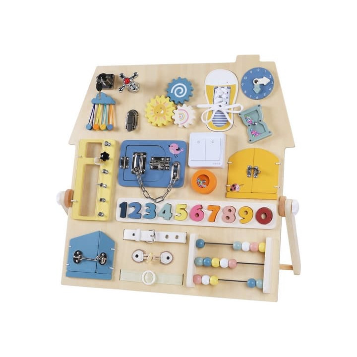 2Kids Toys Activity board Senzorická deska Domeček