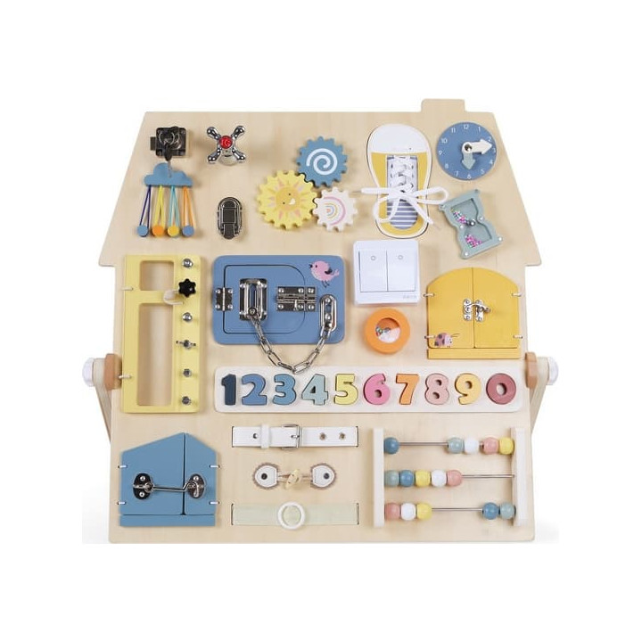 2Kids Toys Activity board Senzorická deska Domeček