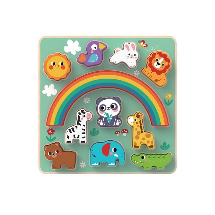 2Kids Toys Balanční puzzle se zvířátky 2 v 1