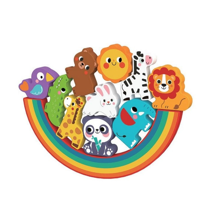 2Kids Toys Balanční puzzle se zvířátky 2 v 1