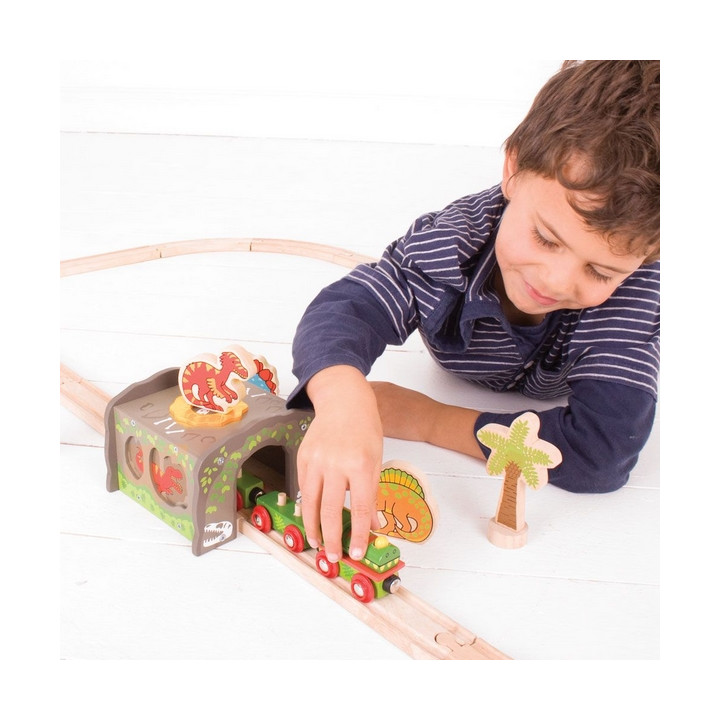 Bigjigs Rail Dinosauří tunel T-rex