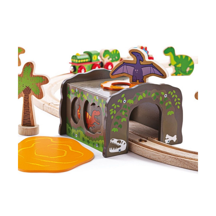 Bigjigs Rail Dinosauří tunel T-rex