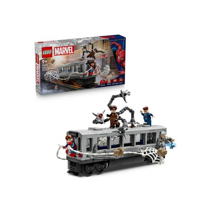 Lego Marvel 76321 Spider-Man vs. Doc Ock: Scéna v metru