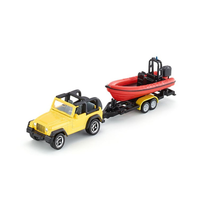 SIKU Blister 1658 - Jeep se člunem