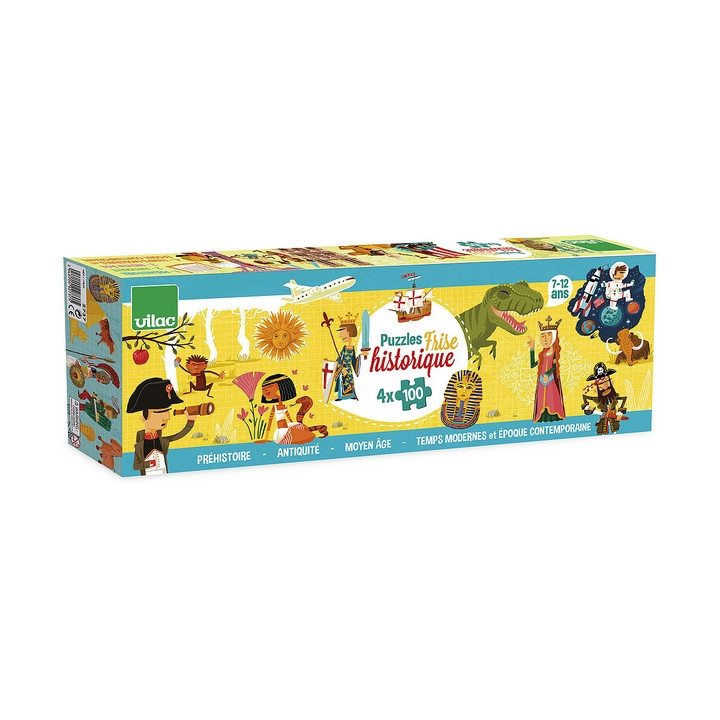 Vilac Velké dřevěné puzzle historie