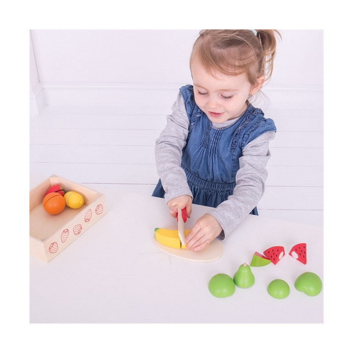 Bigjigs Toys Krájecí ovoce v krabičce