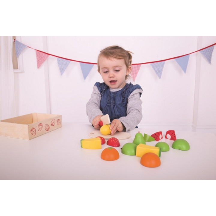 Bigjigs Toys Krájecí ovoce v krabičce