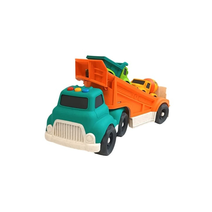 Bavytoy Set truck s autíčky z bioplastu