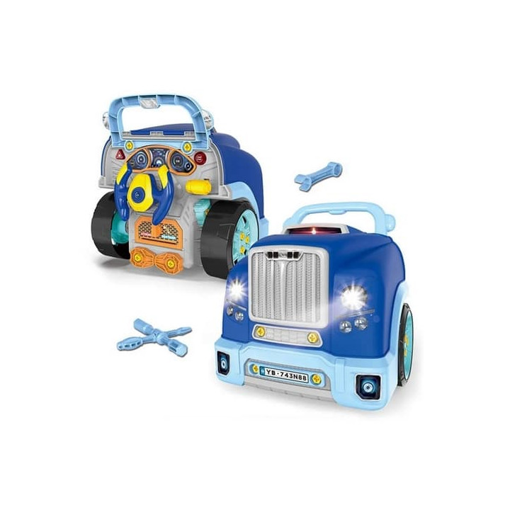 Bavytoy Autodílna TRUCK modrý dětská sada automechanik
