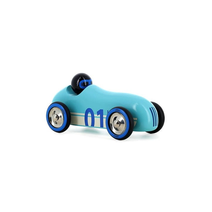 Vilac Dřevěné auto Old Sport Compet tyrkysové
