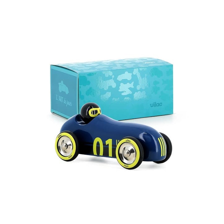 Vilac Dřevěné auto Old Sport Compet tmavě modré