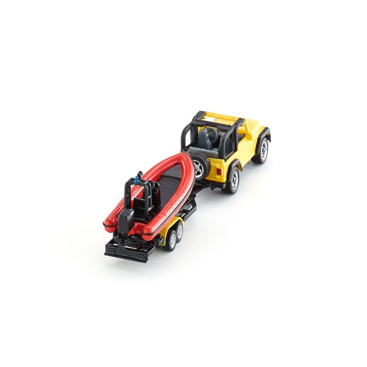 SIKU Blister 1658 - Jeep se člunem