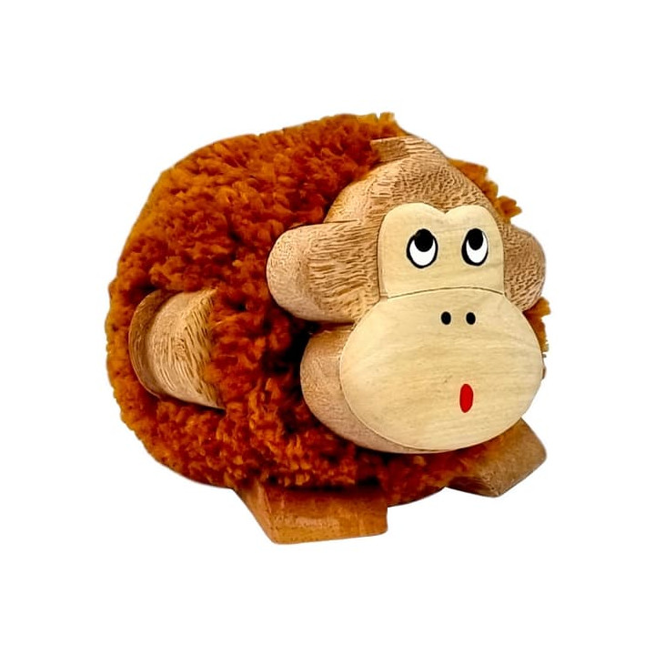 2Kids Toys Dřevěná figurka XL pompon Opice