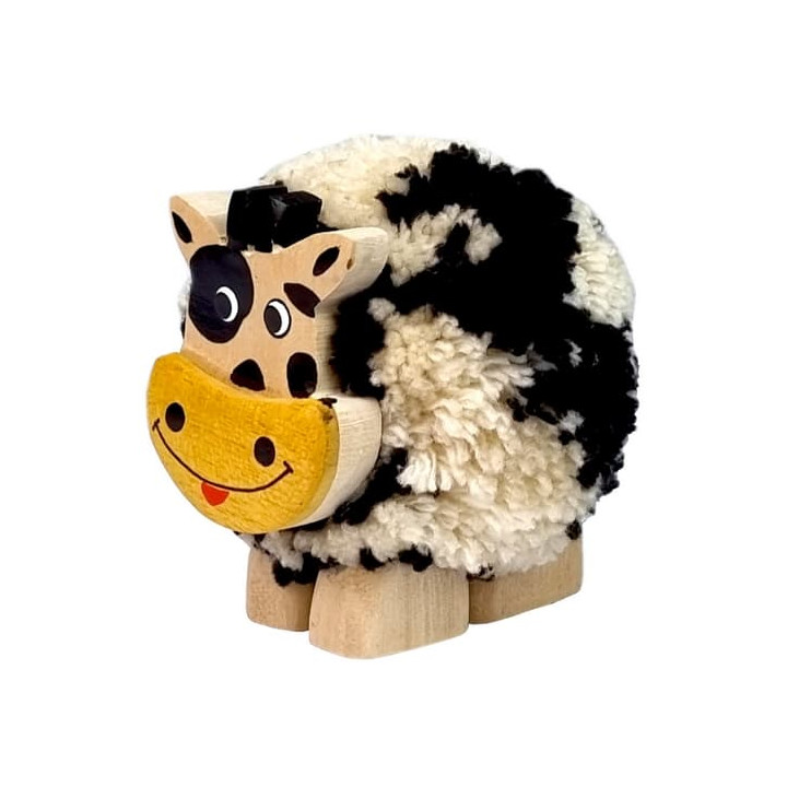 2Kids Toys Dřevěná figurka XL pompon Kráva